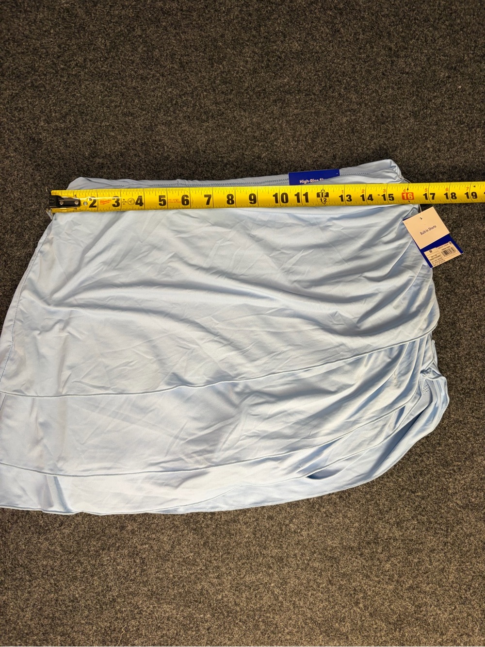 JoyLab Light Blue Ruched Mini Skirt - Picture 7 of 9